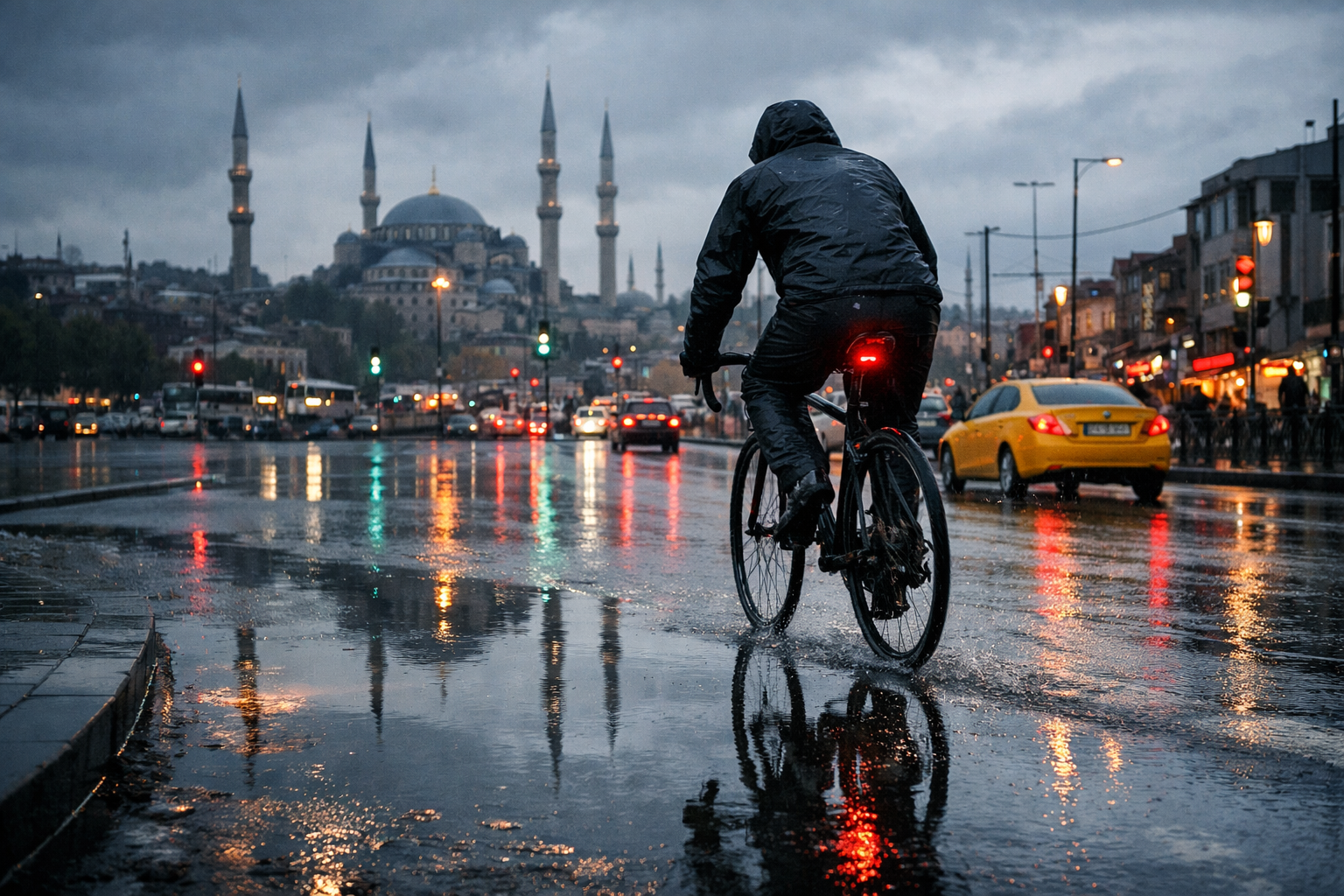 Farkli hava kosullarinda bisiklet surme